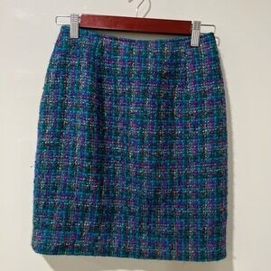 The Limited Wool Tweed Woven Skirt